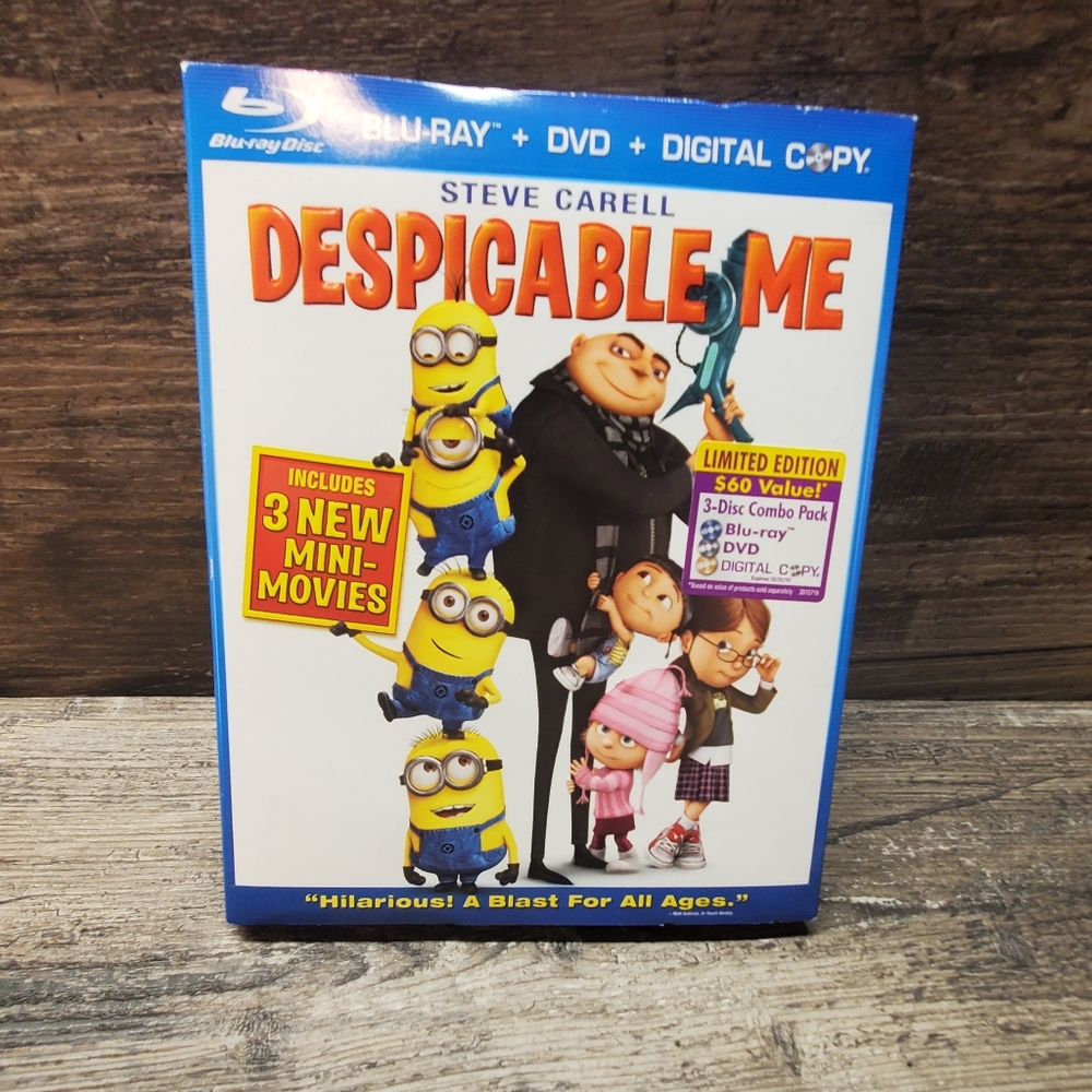 Despicable Me BLU-RAY digital Chris Renaud  2010‎ animation movie kids comedy